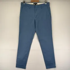 古着 バナナリパブリック Banana Republic パンツ スラックス ジッパーフライ チノパン ワンポイントロゴ w32 L34  ブルー系 メンズのサムネイル