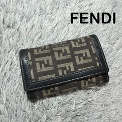 FENDI フェンディ キーケース レザー ズッカ柄 ユニセックスのサムネイル