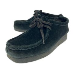 美品】クラークス オリジナルズ ワラビー スエード ネイビー UK5 美品】クラークス オリジナルズ ワラビー スエード ネイビー UK5