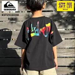送料込【ムラスポ公式】QUICKSILVER クイックシルバー　OTL-KST251603M　BLK（ブラック）　キッズTシャツ　キッズ　ジュニア　Tシャツ　新品　ムラスポ限定のサムネイル