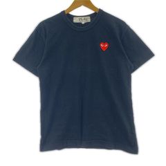 PLAY COMME des GARCONS Tシャツ ネイビー S - メルカリ