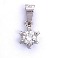 ペンダントトップ ダイヤモンド 0.22ct Pt900 0.9g【】 Pt900/ Pt850 