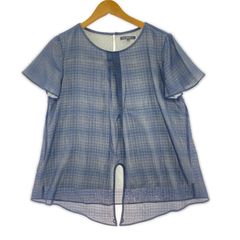 新品 ALDILLA 半袖ブラウス ストライプ パープル - メルカリ