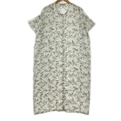 URBAN RESEARCH Sonny Label アーバンリサーチサニーレーベル シアー 花柄 シャツワンピース sizeFree/ホワイト×ブルーのサムネイル