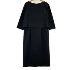 美品  OPAQUE CLIP オペークドットクリップ タグ付き ドッキングワンピース size40/ブラック