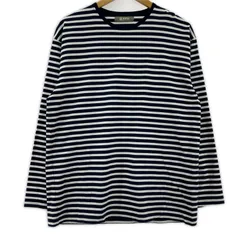 nano universe ナノユニバース ボーダー長袖Ｔシャツ sizeM/ネイビー×ホワイトのサムネイル
