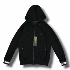 参考上代77000円 未使用 1piu1uguale3 SPORT TECHNICAL MESH BLACK ZIP UP PARKA テクニカルメッシュジップパーカー フーディー ウノピュウノウグァーレトレ スポーツ TM713 TM06 ブラック Ⅲのサムネイル