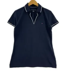 TOMMY HILFIGER トミーヒルフィガー ワンポイント刺繡 スキッパーカットソー sizeS/ネイビーのサムネイル