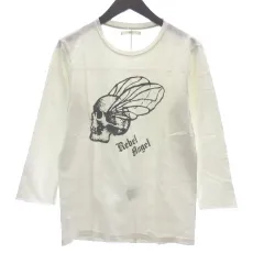 バイアス BIAS Tシャツ 七分袖  プリント アイボリー のサムネイル