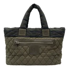 シャネル CHANEL コココクーン トートMM A48611 18番台 カーキ ナイロン レディース トートバッグのサムネイル