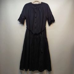 QRタグローレンラルフローレン シャツワンピース マキシ丈 黒