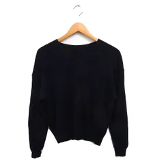 N.Natural Beauty Basic N.ナチュラルビューティーベーシック Vネック ニット セーター 長袖 無地 ウール M ブラック 黒 /FT36のサムネイル