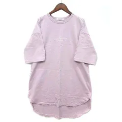 ユナイテッドアローズ A DAY IN THE LIFE UNITED ARROWS Tシャツ チュニック プリント ラウンドヘム ラベンダーのサムネイル