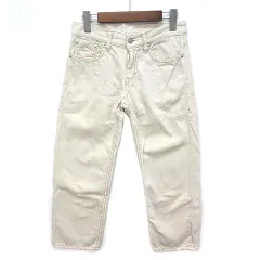 ドミンゴ Domingo D.M.G. 甘織り カツラギ コットン クロップド パンツ デニム オフホワイト SS 15-281Kのサムネイル