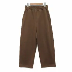 ユニクロ シー UNIQLO :C スウェット ワイド パンツ ブラウン 茶 S 341-479854