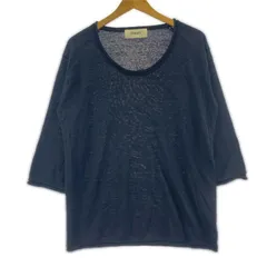 BEAMS ビームス リネン 長袖カットソー sizeMEDIUM/ブラックのサムネイル