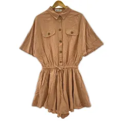 MILKFED. ミルクフェド オールインワン ひざ丈サロペット sizeONE SIZE/サーモンピンク系のサムネイル