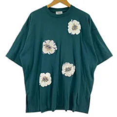 JUNRed ジュンレッド デフォルメフラワー半袖Ｔシャツ sizeS/グリーンのサムネイル