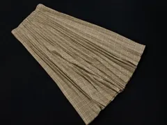 URBAN RESEARCH DOORS アーバンリサーチドアーズ チェック ロング プリーツ スカート sizeONE/ベージュ ■■ レディースのサムネイル