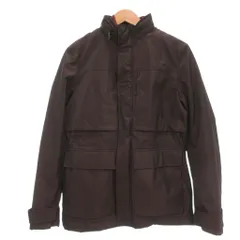 テッドベーカー TED BAKER ジャケット ショート丈 2 茶 ブラウン 長袖 スタンドカラー フラップポケット フード付き /IB ■ECF005のサムネイル