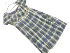 BEAMS BOY ビームスボーイ チェック ワンピース 緑ｘ白ｘ紺 ■◆ レディースのサムネイル