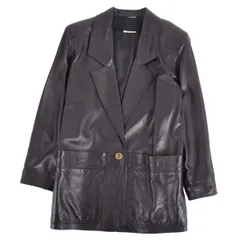 美品 Vintage ロエベ LOEWE レザージャケット テーラードジャケットのサムネイル