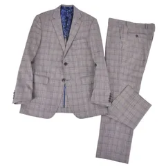 美品 エトロ ETRO セットアップ スーツ シングル チェック ウール ジャケのサムネイル