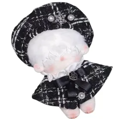 AXLUCE-ぬい服-ぬいぐるみ-服-15cm-人形 (ブラック, 15cm)のサムネイル