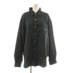シンゾーン Shinzone WOOL DADDY SHIRT ウールダディシャツ 長袖 オーバーサイズ F0 黒 ブラック 24AMSBL06 /KUのサムネイル
