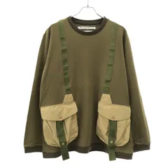 White Mountaineering ホワイトマウンテニアリング 20AW HUNTING POCKET TAPED SWEATSHIRT スウェットトレーナー WM2073512 カーキ 3のサムネイル