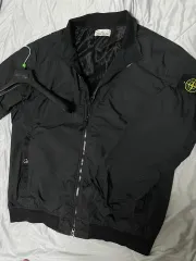 3XL 25ss ストーンアイランド クリンクルレップス ガーメントダイング ジャケット ブラックのサムネイル