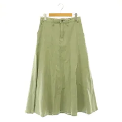 シマロン CIMARRON JEANS SHIPS any別注 ウォッシャブルデニム フレア スカート S ライトグリーン /MY ■OSのサムネイル