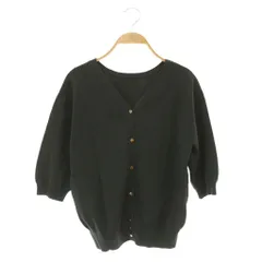 プラステ PLST UVカットレーヨンブレンドバックボタン2WAYカーデセーター 五分袖 M グレー /MY ■OS