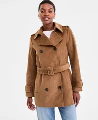 ビーシービージーマックスアズリア レディース アウター ジャケット・ブルゾン コーデュロイ コート BCBGMAXAZRIA Womens Belted Corduroy Trench Coat Daのサムネイル