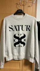 新 SATUR スウェット アイボリー サイズ Sのサムネイル