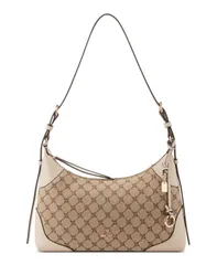 ナインウェスト レディース バッグ Nine West Allie Convertible Medium Shoulder Bag Mocha Logo Beige モカのサムネイル