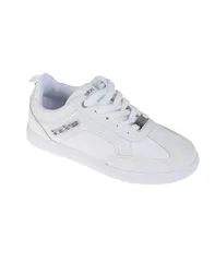 ベベ レディース シューズ スニーカー Bebe Womens Fashionable and Sparkly Sneaker with Glitter Silver シルバーのサムネイル