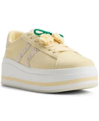 アルド レディース シューズ スニーカー ALDO Womens Paotlan Round Toe Sneakers Light Yellow イエローのサムネイル