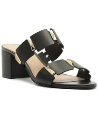 アレッツォ レディース シューズ サンダル Arezzo Womens Lyra Mid Block Sandal Black ブラックのサムネイル