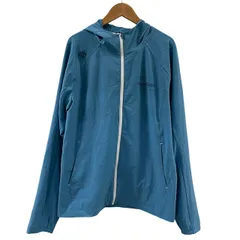 デサント DESCENTE タグ付き ムーブスポーツ ライトクロスフルジップパーカー ジップアップジャケット ロゴ ブルー O LL相当 レディースのサムネイル