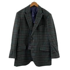 ハケット ウールテーラードジャケット アウター チェック柄 タグ付き XXL相当 ハケット HACKETT テーラードジャケット アウター チェック柄 総柄