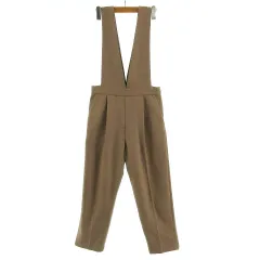 テチチ Te chichi パンツ オールインワン テーパード タック ブラウン系 茶系 Mのサムネイル