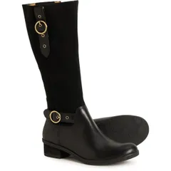 ダンスコ レディース シューズ ブーツ・レインブーツ トール レザー Dansko Dawn Tall Boots Waterproof Leather For Women Black ブラックのサムネイル