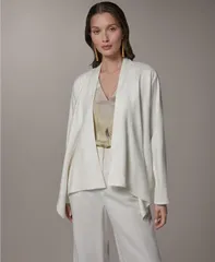 ダナ キャラン ニューヨーク レディース アウター ジャケット・ブルゾン ドレープ Donna Karanew York Womens Drape Front Jacket Cream クリームのサムネイル