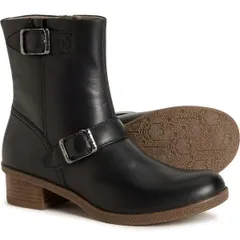 ダンスコ レディース シューズ ブーツ・レインブーツ レザー Dansko Delphine Buckle Boots Waterproof Leather For Women Black ブラックのサムネイル