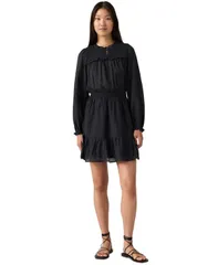 リーバイス レディース トップス ワンピース ミディ 長袖 Levis Premium Womens Liora LongSleeve Midi Dress Anthraciteのサムネイル