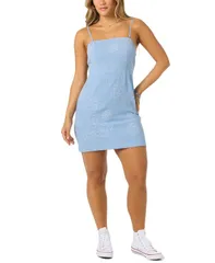 オニール レディース トップス ワンピース ONeill Womens Cassie Monstera Square Neck Dress Blue Glass ブルーのサムネイル