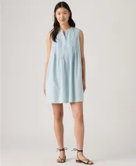 リーバイス レディース トップス ワンピース ノースリーブ Levis Womensleeveless Marianne Dress Daqwu Deep In The Waterのサムネイル