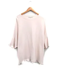 自由区 オンワード樫山 カットソー Tシャツ 七分袖 コットン シンプル 44 ベージュ /KT35のサムネイル