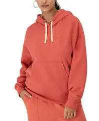 チャンピオン レディース アウター ニット・セーター スウェット シャツ 刺繍 ロゴ Champion Womens Embroide red Logo Hooded Sweatshirt Grounのサムネイル